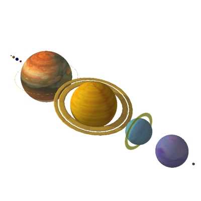 overzicht van het zonnestelsel 